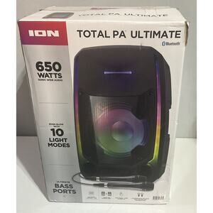 ION Audio Total PA Ultimate Bluetooth Speaker - PA System with Ultimate Bass